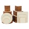 Set of 130 Unfinished Wooden Squares and Circles for Wood Burning Projects, DIY Crafts (3 Sizes/Shape)